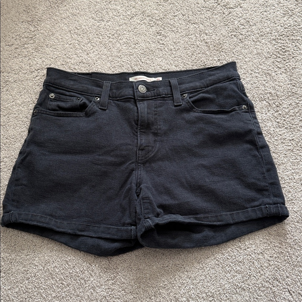 Levi's Women's Dark Denim Shorts